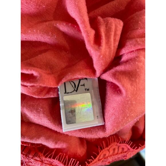 Diane Von Fustenburg Size 2 Lace Sheath‎ Dress Coral Pink - Picture 4 of 5